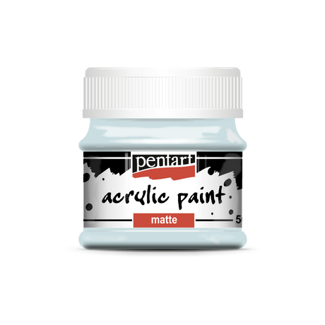 Pentart Matt akrilfesték, jégkék, 50 ml