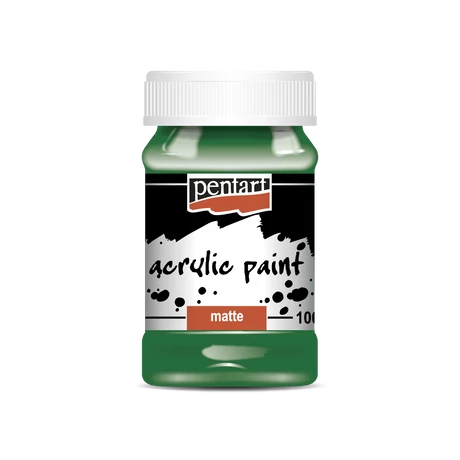 Pentart Matt akrilfesték, zöld, 100 ml