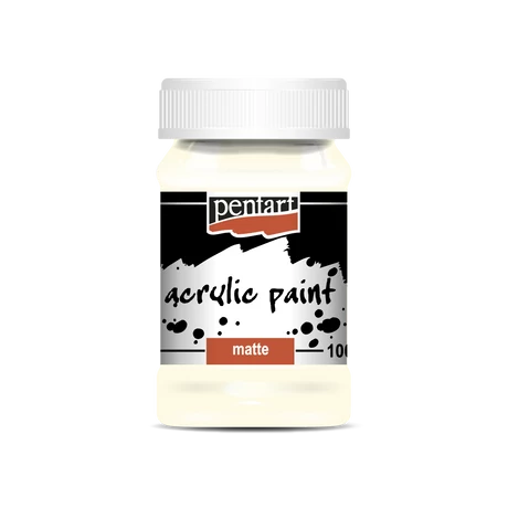 Pentart Matt akrilfesték, elefántcsont, 100 ml