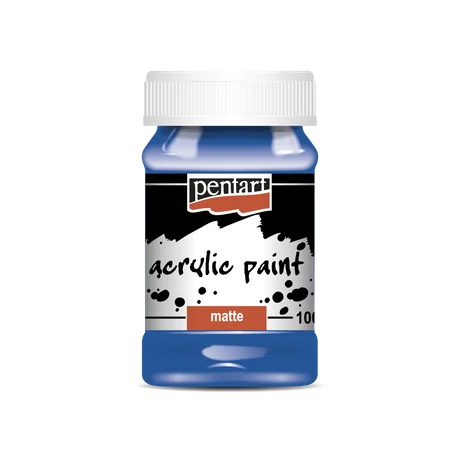 Pentart Matt akrilfesték, kék, 100 ml