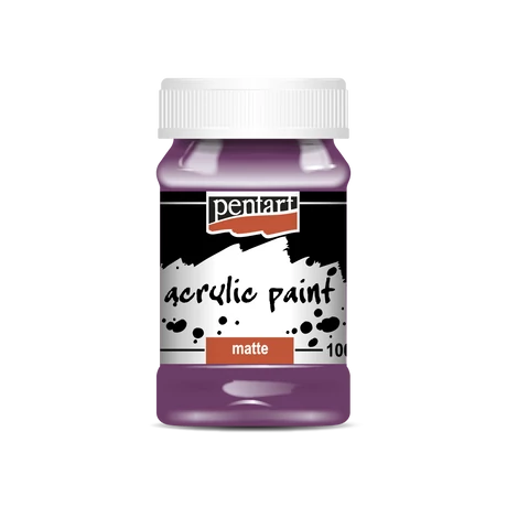 Pentart Matt akrilfesték, sötétlila, 100 ml