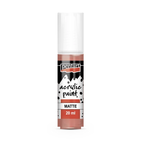 Pentart Matt akrilfesték, korall, 20 ml