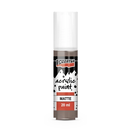 Pentart Matt akrilfesték, vintage barna, 20 ml
