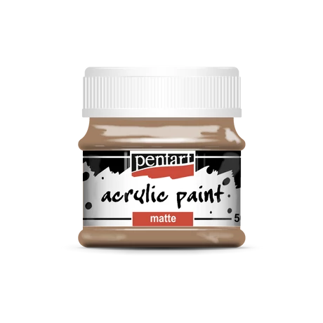 Pentart Matt akrilfesték, mars barna, 50 ml