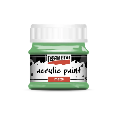 Pentart Matt akrilfesték, papagájzöld, 50 ml