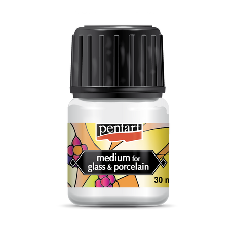 Pentart Üveg és porcelánfesték médium, 30 ml