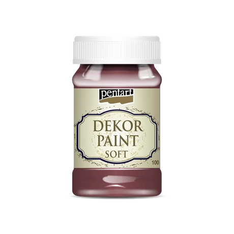 Pentart Lágy dekorfesték, burgundi vörös, 100 ml