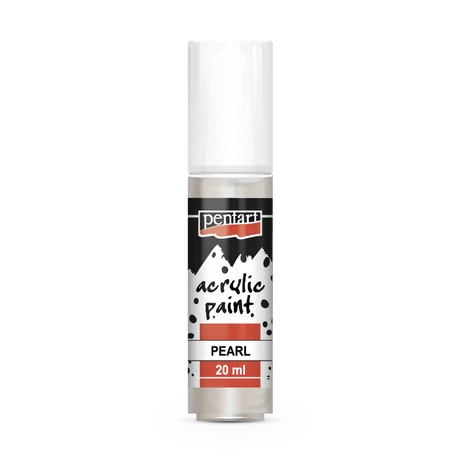 Pentart Gyöngyház akrilfesték, fehér, 20 ml
