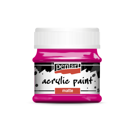 Pentart Matt akrilfesték, magenta, 50 ml