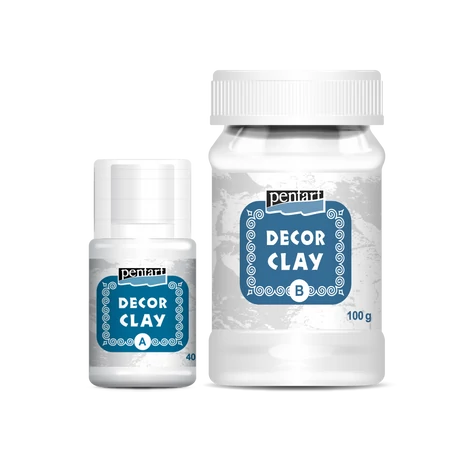 Pentart Decor clay szett, 100 g + 40 ml