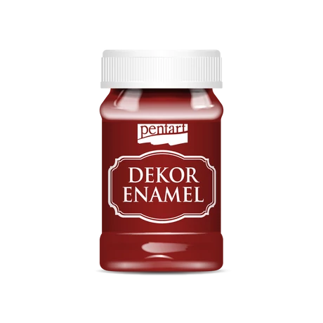 Pentart Dekor zománcfesték, bordó, 100 ml