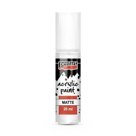 Pentart Matt akrilfesték, titánfehér, 20 ml