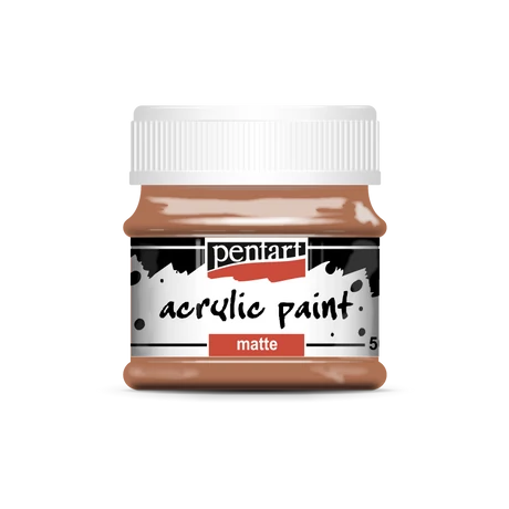 Pentart Matt akrilfesték, vörösbarna agyag, 50 ml