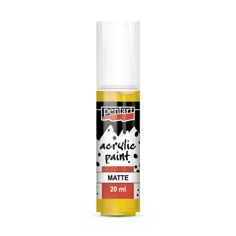 Pentart Matt akrilfesték, sárga, 20 ml