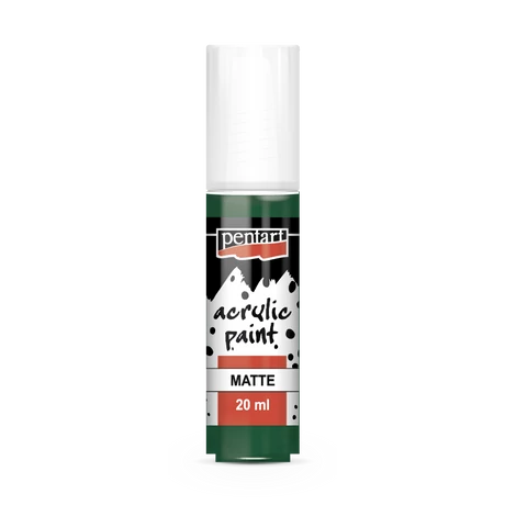 Pentart Matt akrilfesték, fenyőzöld, 20 ml