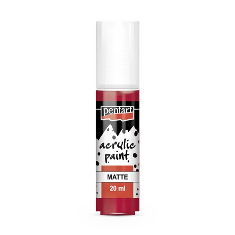 Pentart Matt akrilfesték, kárminpiros, 20 ml